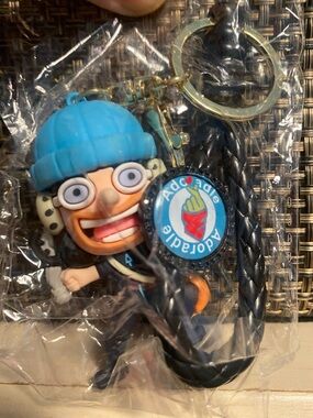 Usopp Kawaii Anime Keychain Accessories, 3D Keychains with PVC Soft Tape